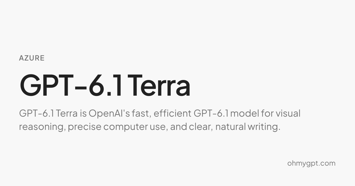 GPT-6.1 Terra - Azure AI Model
